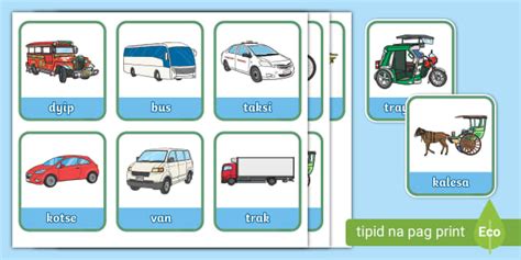 Iba’t ibang Uri ng mga Sasakyan (Different Kinds of .